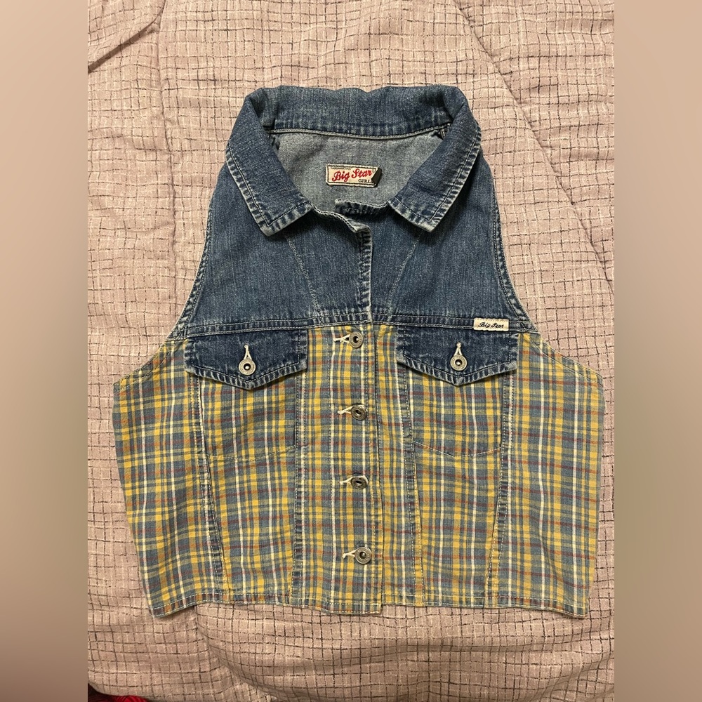 Vintage Big Star Buttons Up Vest
